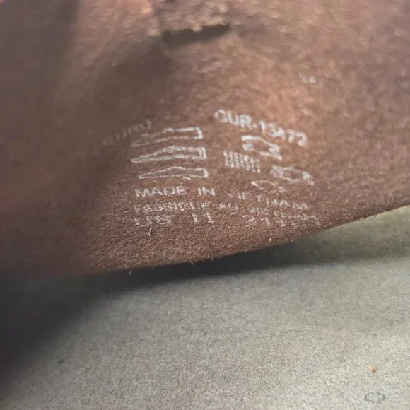 Taos Guru Cognac Leather Woven Slip On Sandals Women US 11 - Picture 14 of 14